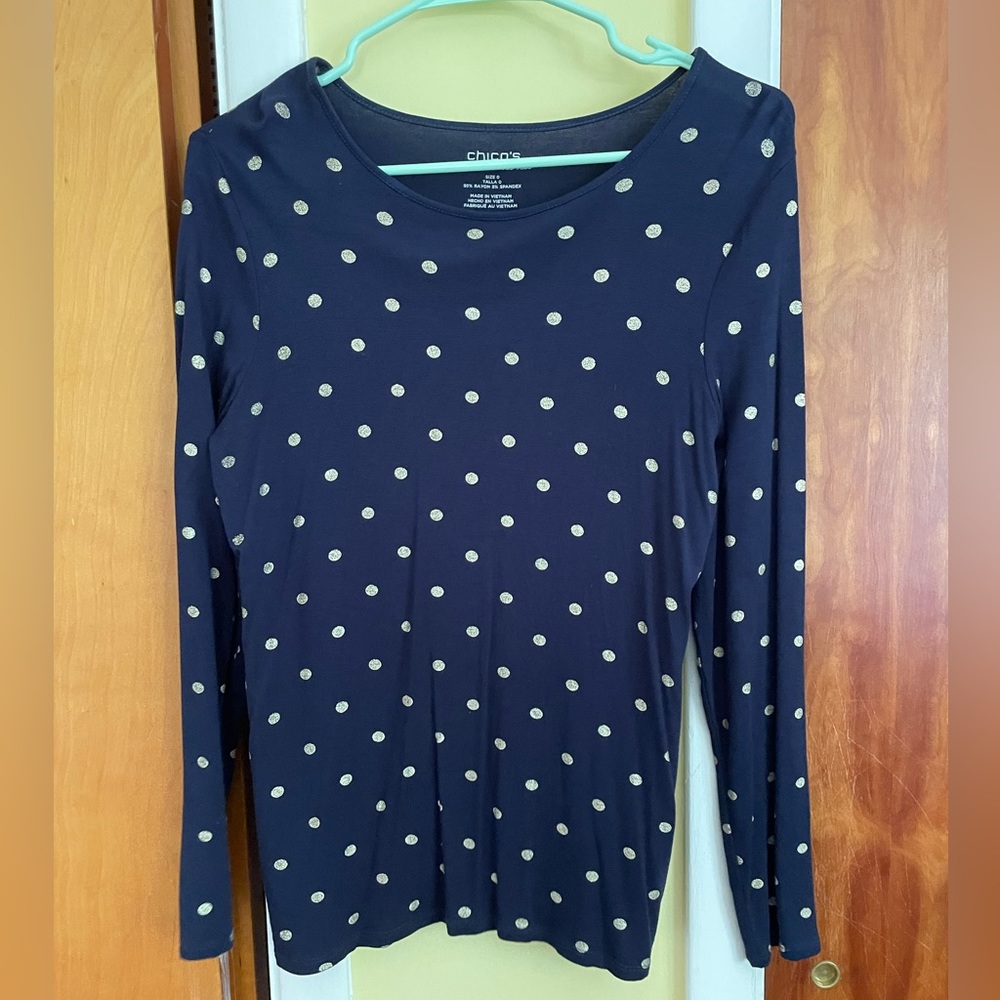 Chico’s Polka Dot Tee
